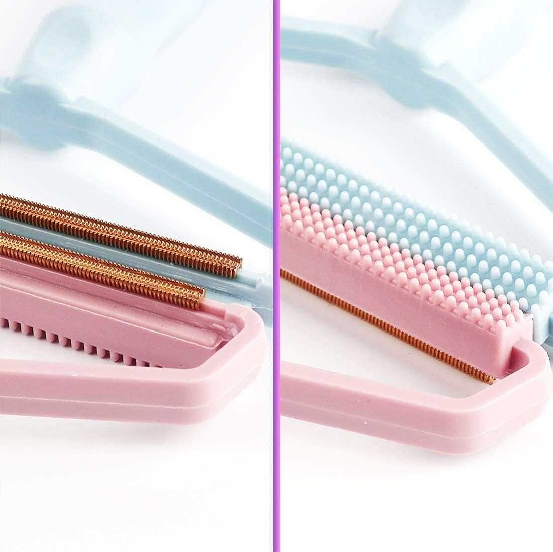 Portable Fabric Shaver & Pet Hair Remover This manual lint remover is a double-sided, battery-free tool designed to remove pet hair, fuzz, and lint from heavy-duty fabrics.