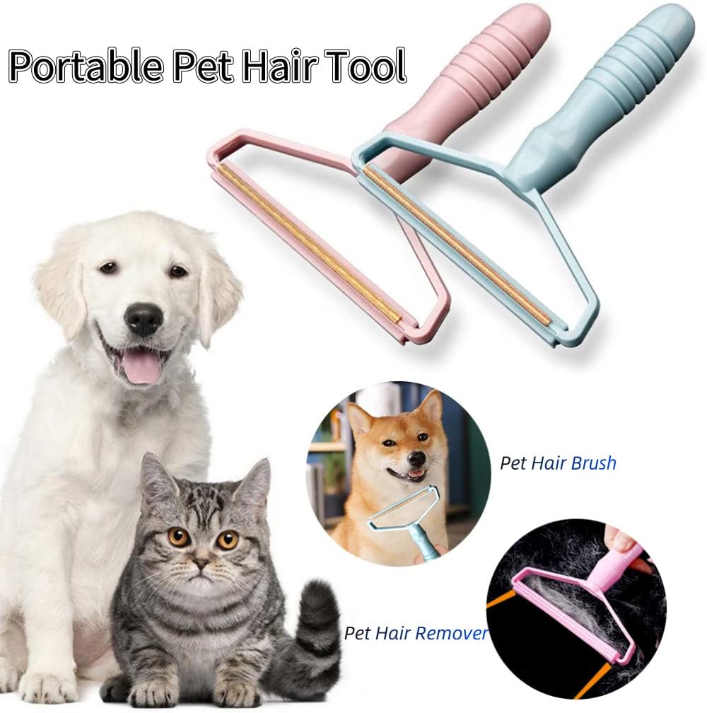Portable Fabric Shaver & Pet Hair Remover This manual lint remover is a double-sided, battery-free tool designed to remove pet hair, fuzz, and lint from heavy-duty fabrics.